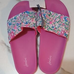 Joules Pink Floral Sandals for Summer